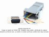 Adaptador modular serial DB9 macho a jack RJ45